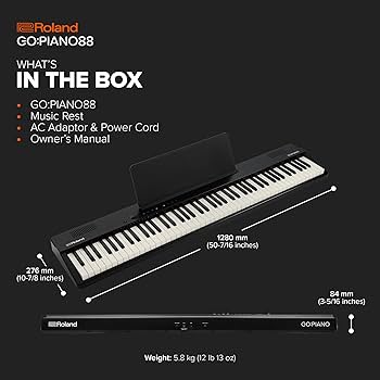 Amazon.com: Roland GO:PIANO88PX | Entry-Level Portable 88